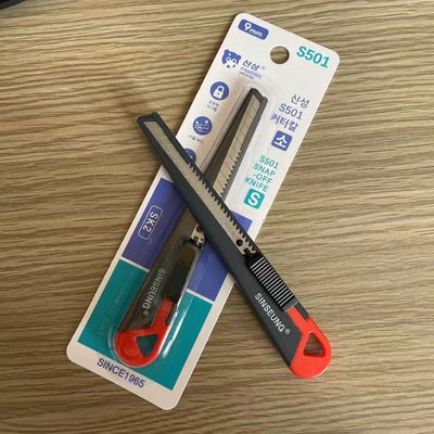 खरीदें लोहे के हैंडल से हटाने योग्य उपयोगिता चाकू प्रतिस्थापन योग्य SK2 स्टील स्नैप ऑफ ब्लेड के साथ ऑनलाइन निर्माण