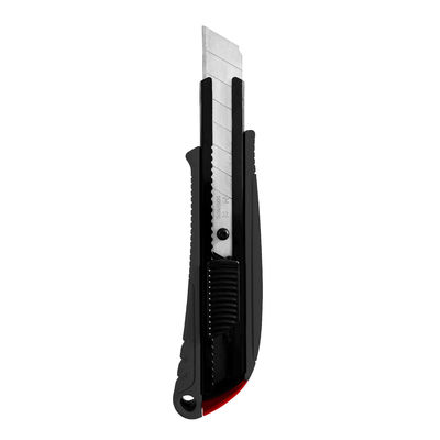 SINSEUNG L703 ऑटो लॉक और एंटी स्लिप डिजाइन के साथ काले 18 मिमी उपयोगिता चाकू