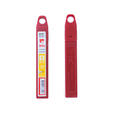 सटीक कटिंग के लिए 30 डिग्री कोण और 0.38 मिमी मोटाई वाले SK2 उच्च कार्बन स्टील 9 मिमी कटर ब्लेड