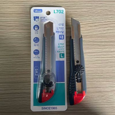 भारी शुल्क और औद्योगिक अनुप्रयोगों के लिए 165X35X27 मिमी 58g L702 18 मिमी उपयोगिता चाकू
