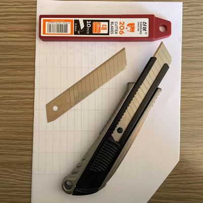 उपयोगिता चाकू लंबे समय तक चलने वाले 18 मिमी चाकू ब्लेड DIY उत्साही के लिए